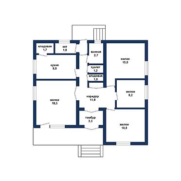 Жилой дом в д. Лосичи - 530121, план 1