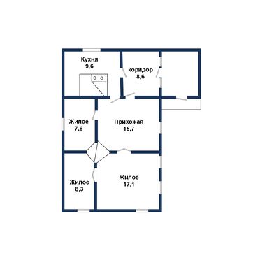 Жилой дом в г.п.Логишин - 550140, план 1