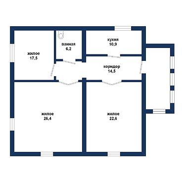 Двухэтажный жилой дом, пр-д Стартовый - 540029, план 2