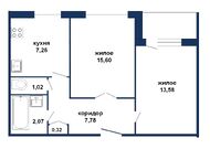 Двухкомнатная квартира, 60 лет Октября ул. - 560003, мини фото 1