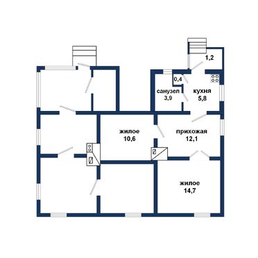 Часть дома в д. Молотковичи - 550138, план 1