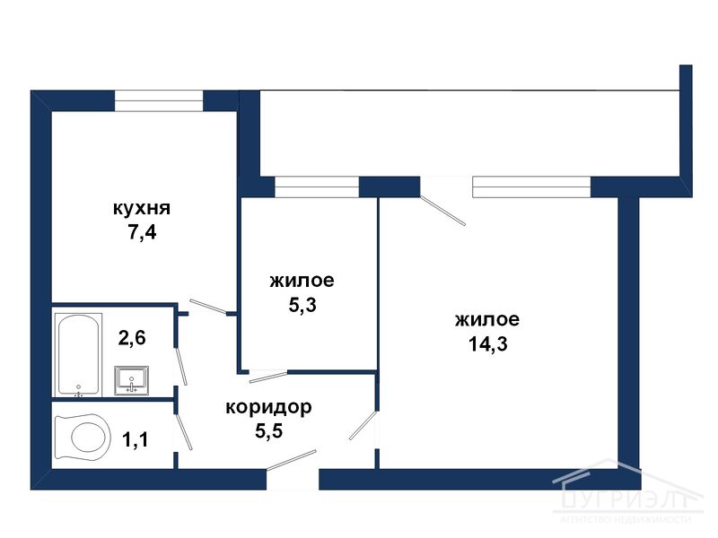 Квартира под коммерческую недвижимость - 550144, фото 1