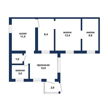 Часть дома (выделенная квартира) - 520107, план 1