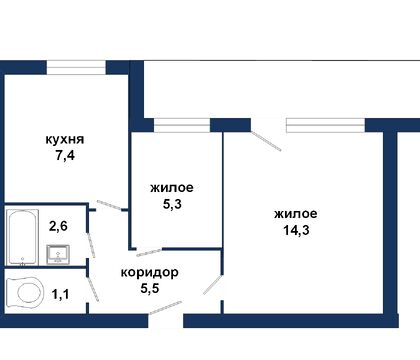 Квартира под коммерческую недвижимость - 550144